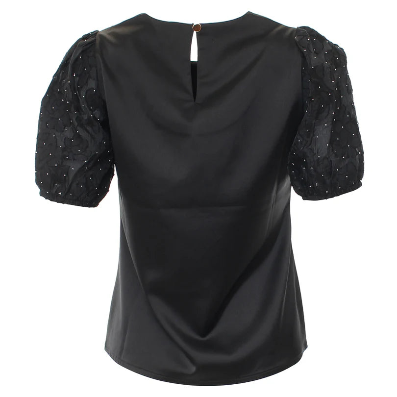 Kally Women's Fashion Top - Black Sleeveless Blouse for Casual Wear & Office Outfits | Perfect for Summer & Layering