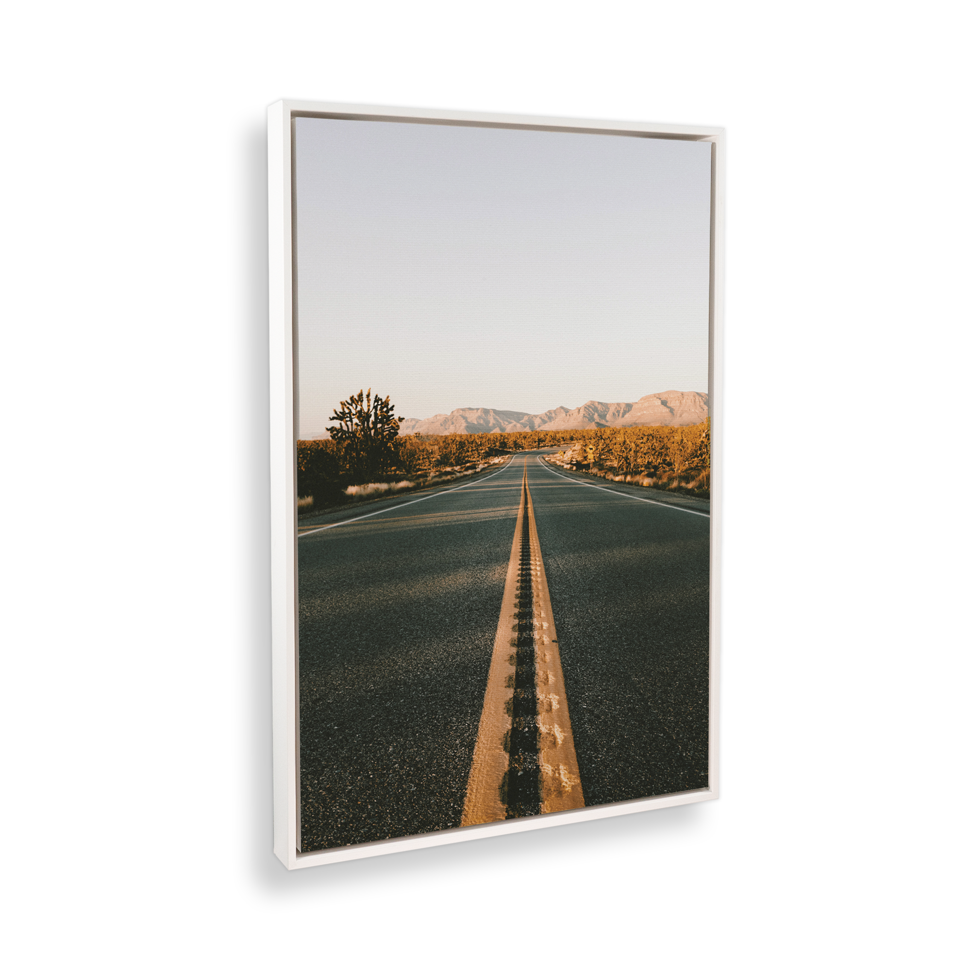 Desert Pathways Wall Art - Hand Painted Canvas Landscape Painting for Living Room, Bedroom & Office Decor