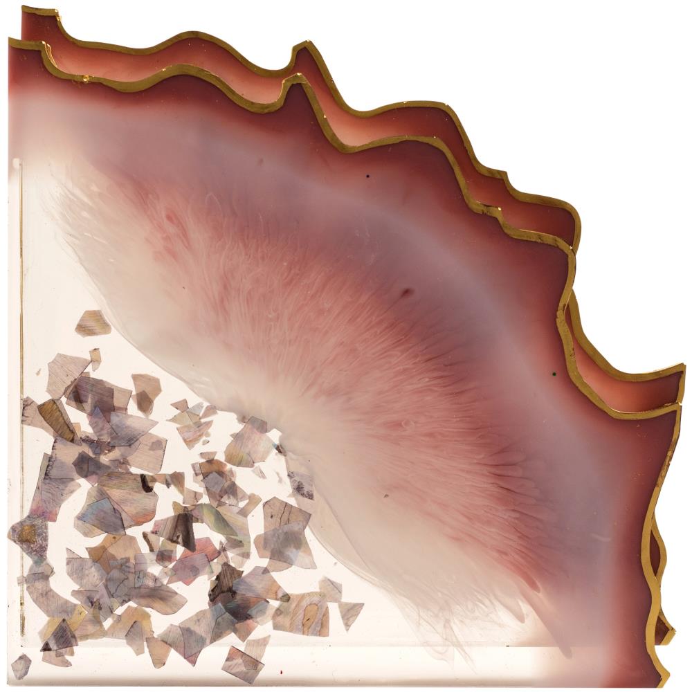 Premium 2-Part Agate Coaster Resin Mold Set - DIY Epoxy Resin Craft Kit for Unique Coasters (2/Pkg) - Perfect for Home Decor, Gifts & Table Setting Accessories
