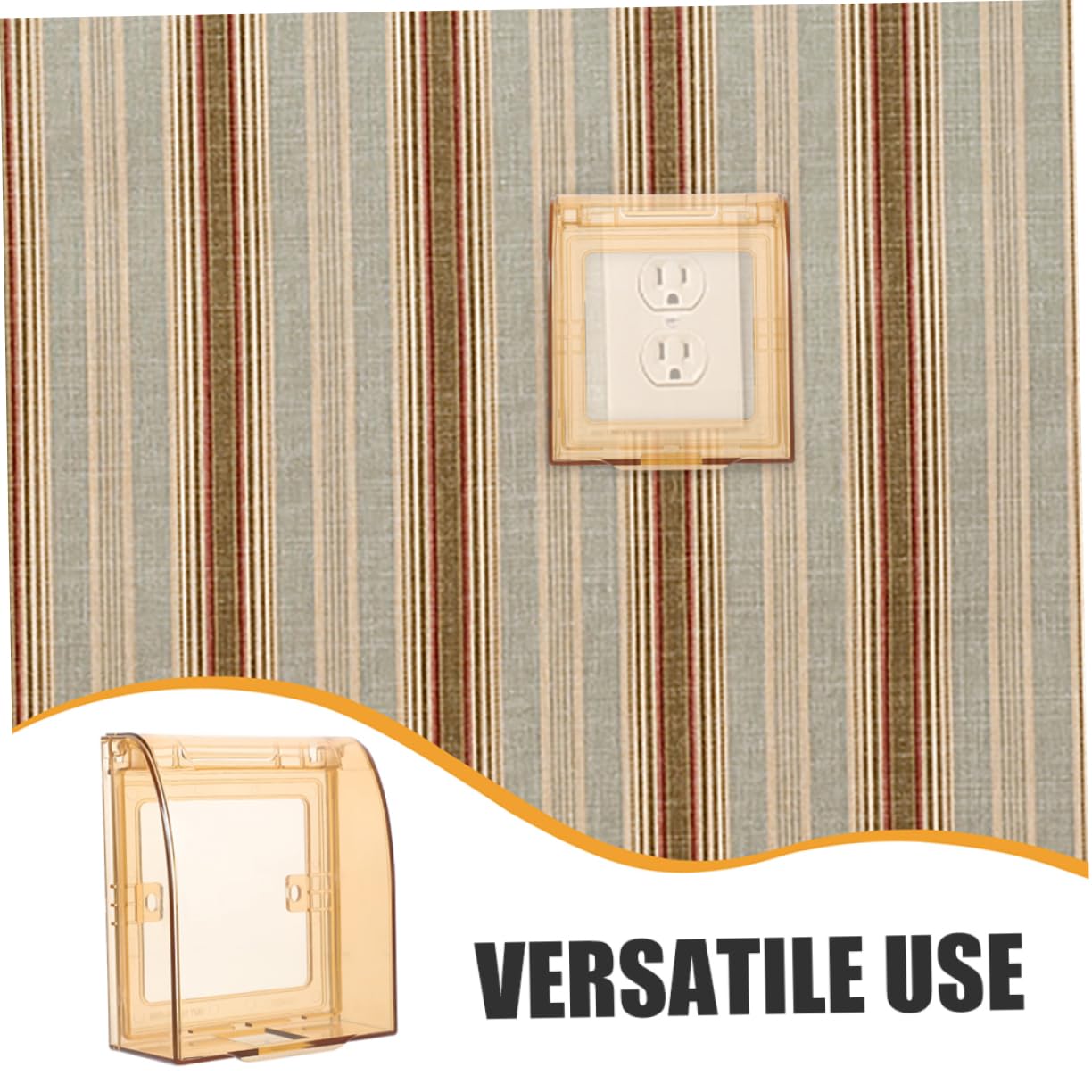 8-Pack Angoily Safety Socket Covers - Childproof Electrical Outlet Plugs, Receptacle Protectors for Home & Office - Durable PP Material for Wall Outlet Safety (Ideal for Babyproofing & Pet Protection)