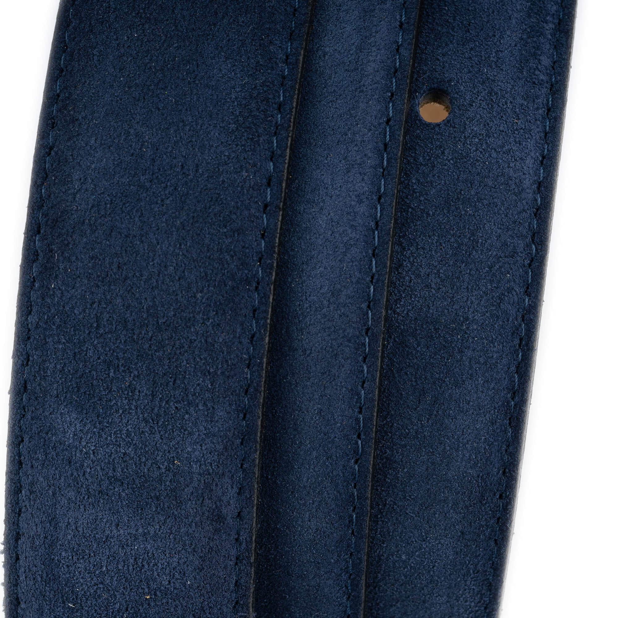 3.5cm Blue Suede Leather Replacement Belt Strap for Ferragamo Buckles - Perfect for Dress Pants, Jeans & Formal Attire