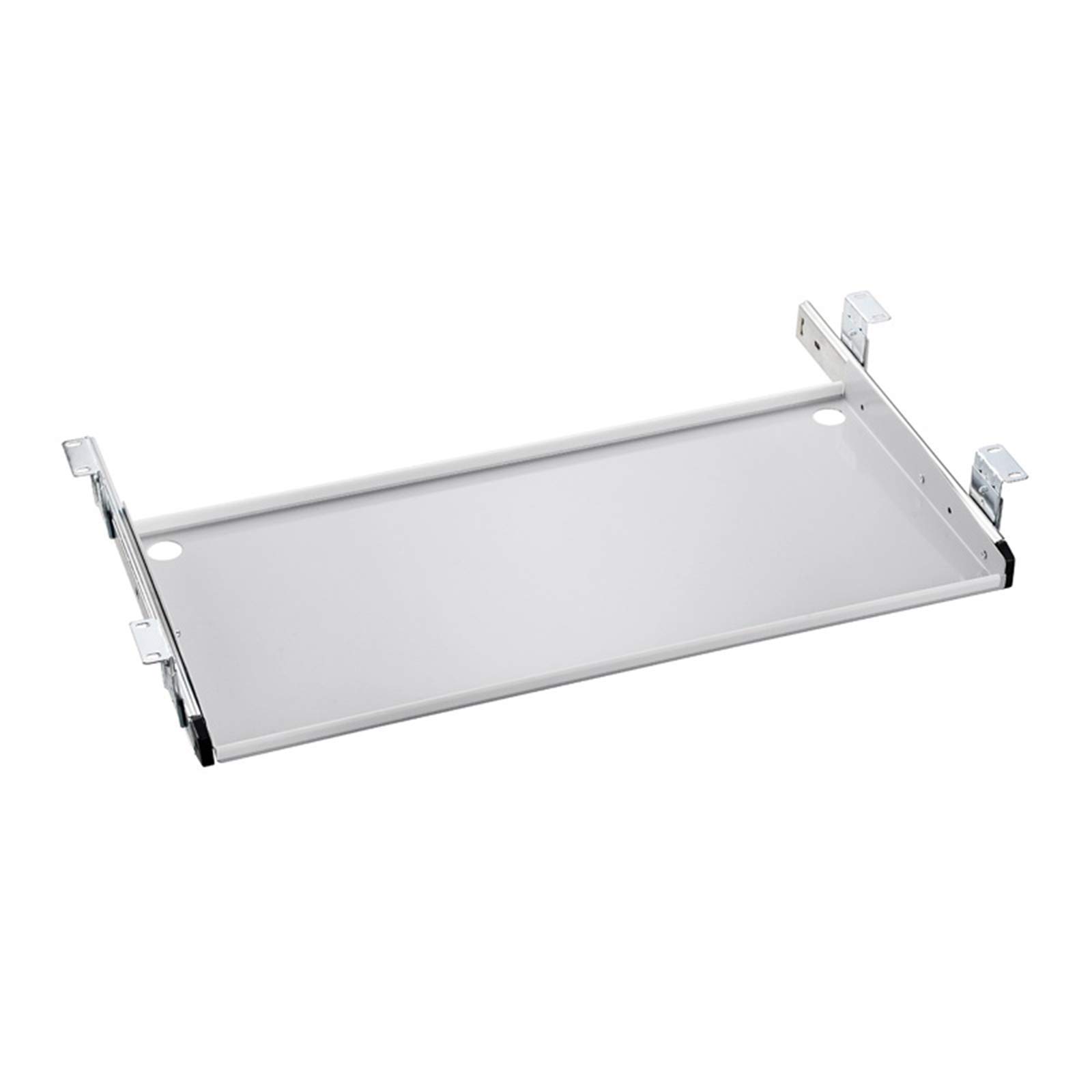 Heavy-Duty Under Desk Keyboard Tray - Adjustable Slide-Out Metal Platform Drawer for Ergonomic Workspace Setup | Perfect for Home Office, Gaming & Computer Workstations