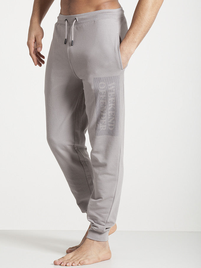 Men's Weekend Offender Brooklyn Joggers - Mercury Grey Casual Sweatpants for Running, Gym & Lounge | Comfortable Streetwear Pants for Everyday Wear