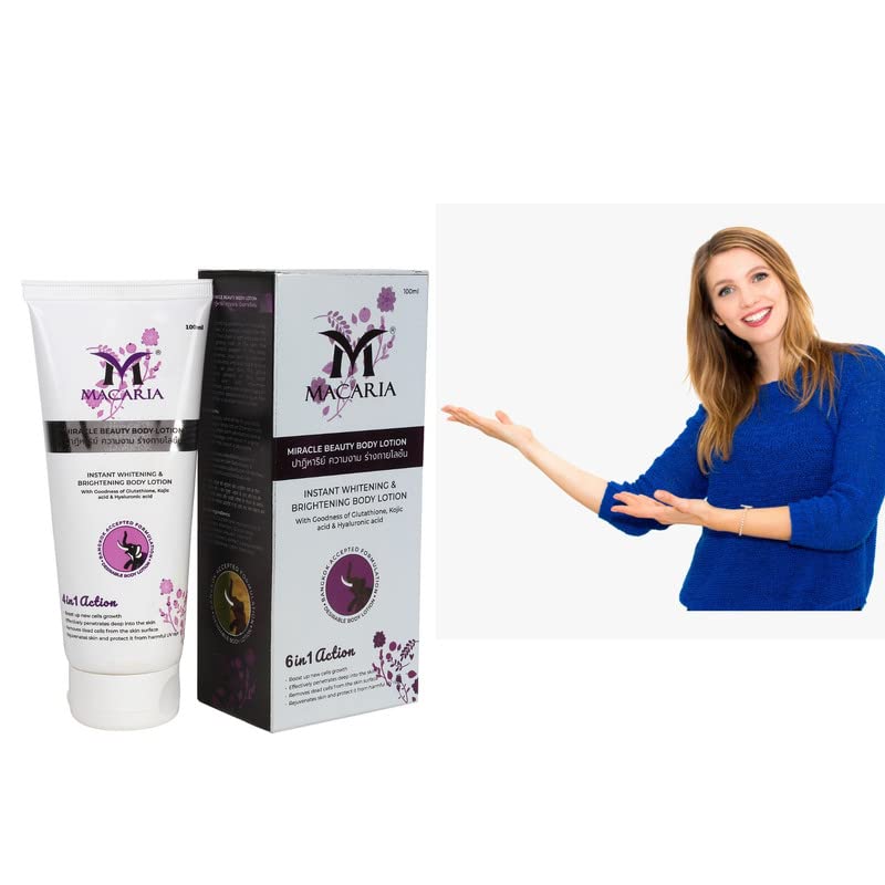 Miracle Beauty Body Lotion for Men - Skin Brightening & Lightening Moisturizer | Hydrating & Nourishing Formula for Smooth, Even-Toned Skin | Perfect for Daily Use & Post-Shave Care