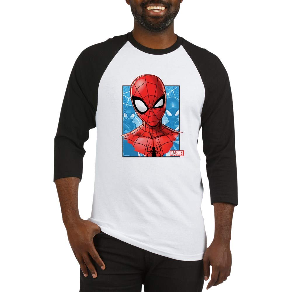 Spider Man Face Baseball Jersey - Officially Licensed Marvel Baseball Shirt for Men & Women - Perfect for Cosplay, Halloween, and Sports Events