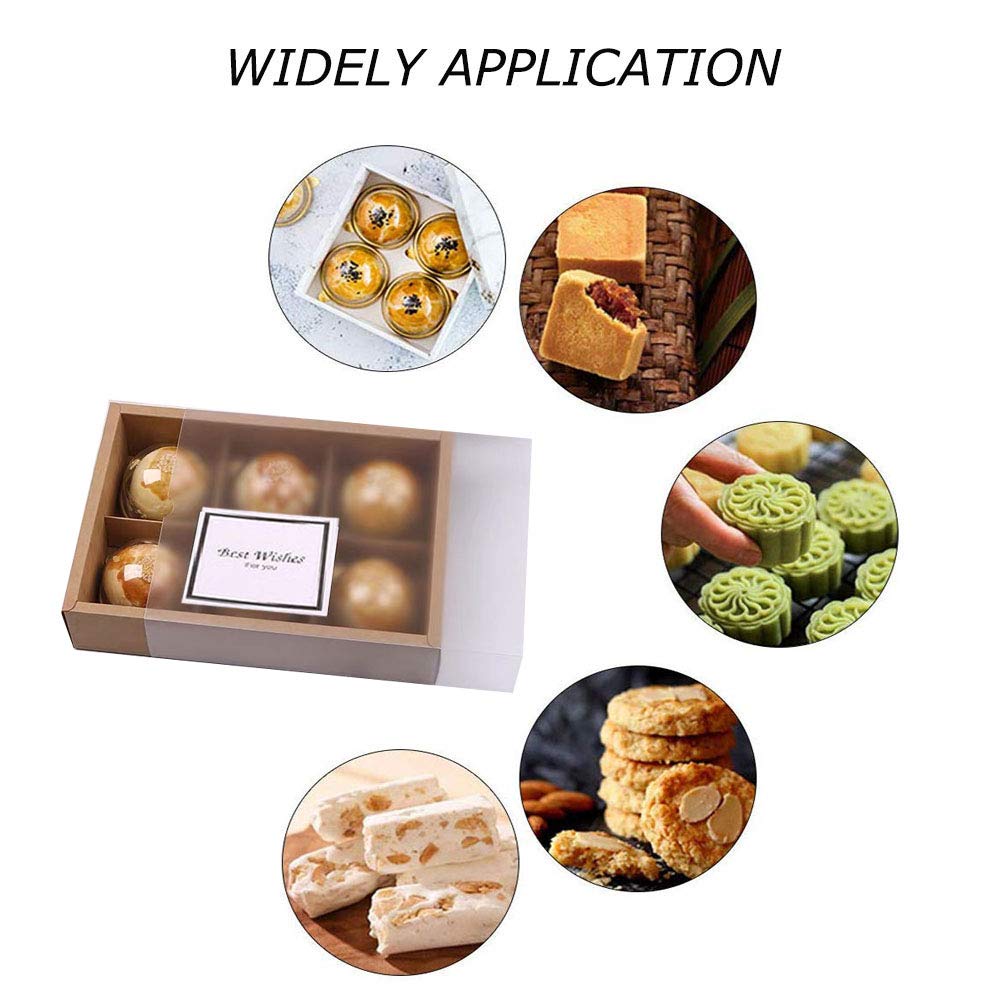 12-Pack Brown Kraft Cupcake Boxes with Inserts & Display Windows - 6 Lattice Baking Containers for Pastries, Cookies & Treats | Perfect for Birthday Parties, Wedding Favors & Gift Packaging