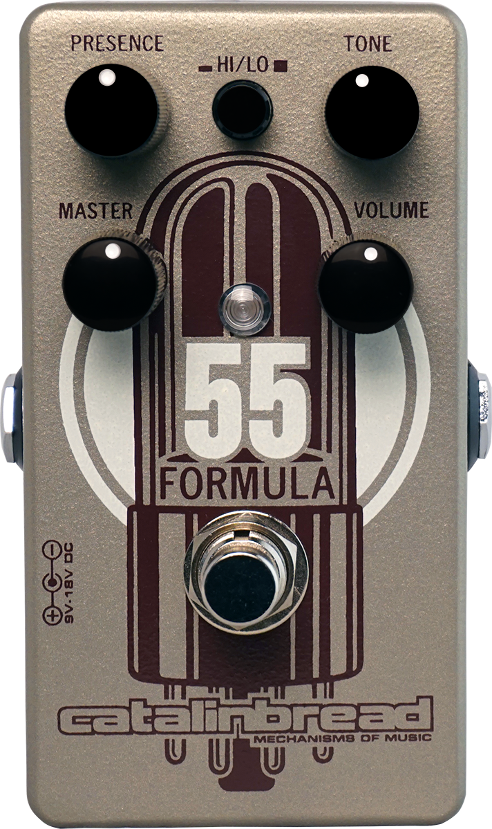Catalinbread Formula No. 55 Vintage Overdrive Guitar Effects Pedal - Classic Tube Amp Tone for Blues, Rock & Studio Recording