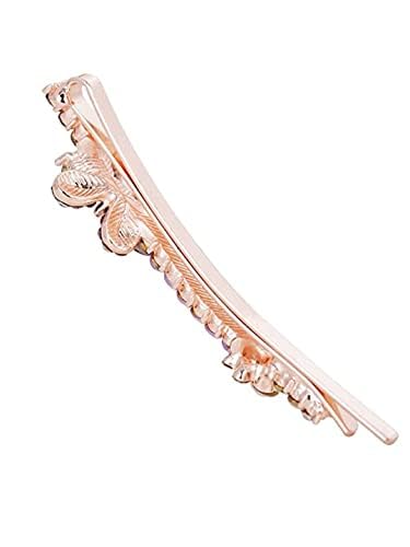 Elegant Crystal Pink Butterfly Bobby Pins for Women & Girls - 2-Piece Hair Accessories Set - Perfect for Weddings, Parties, and Everyday Styling - Ideal Gift for Women and Girls