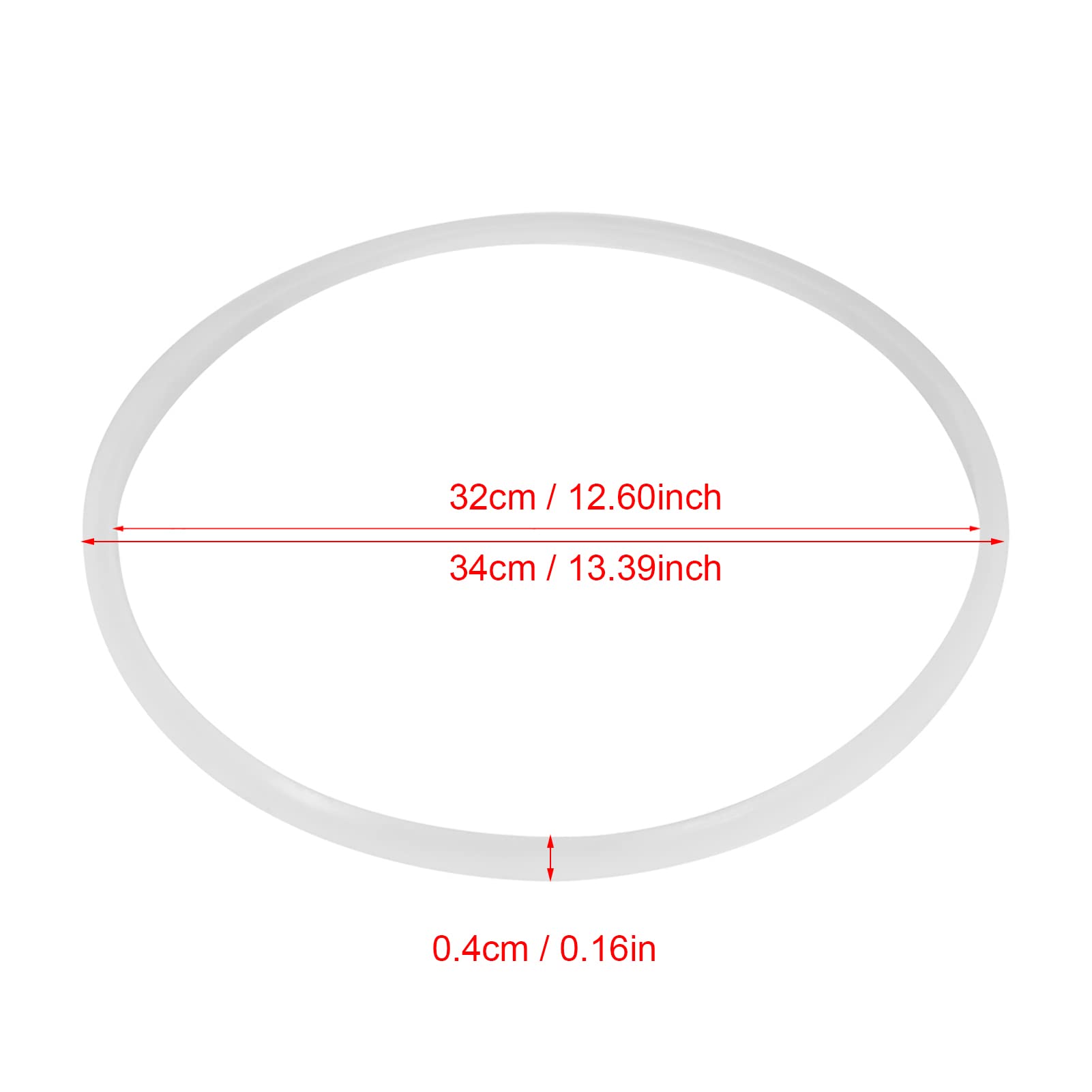 **Food Grade Silicone Sealing Ring for Pressure Cooker - 32CM Clear Replacement Gasket, Multi-Pack for Slow Cooker, Stovetop & Canner - Durable Kitchen Accessories for Home Cooking & Meal Prep**