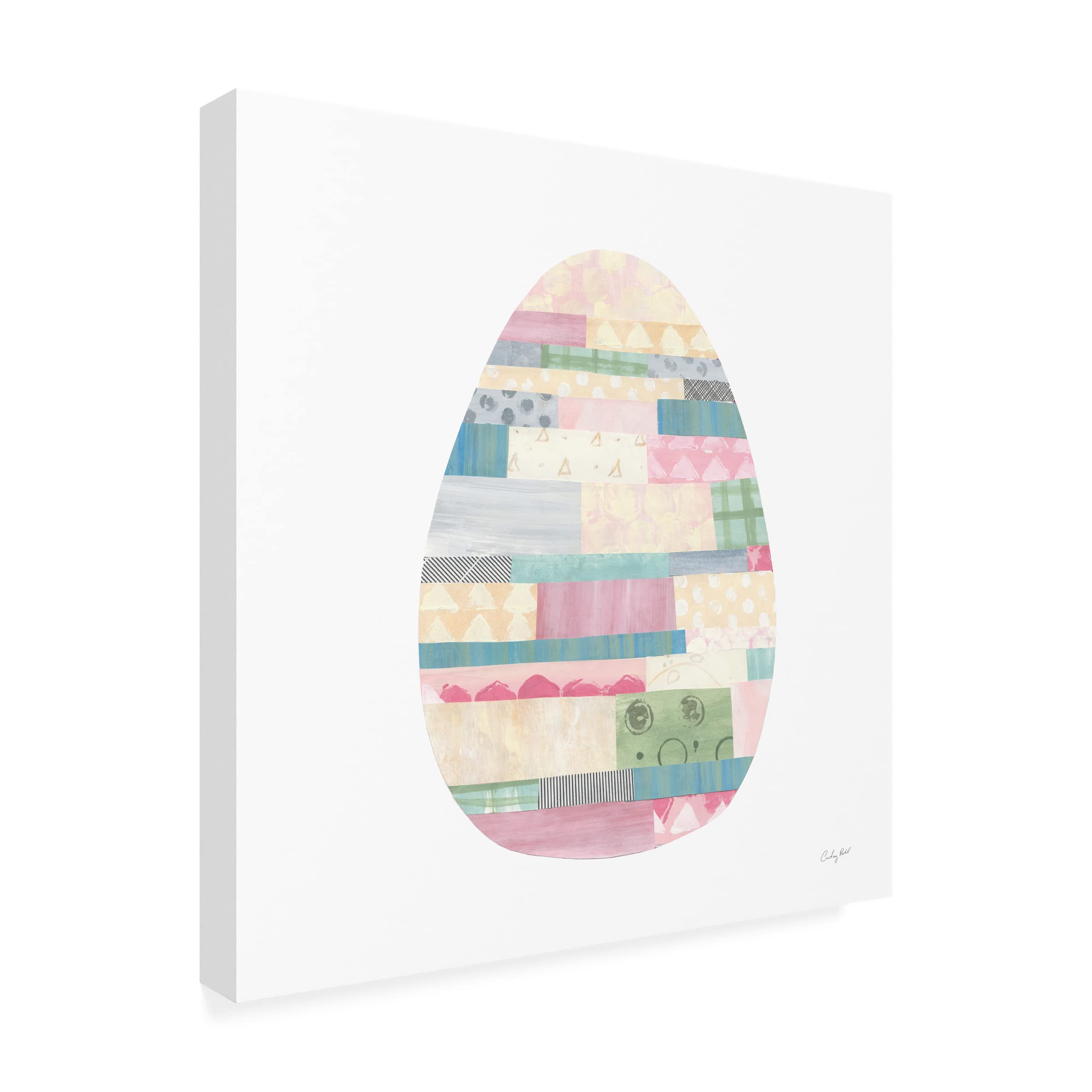 Courtney Prahl 'Spring into Easter III' Canvas Wall Art - Floral Easter Decor for Home, Living Room & Office - Perfect for Spring & Holiday Gifting
