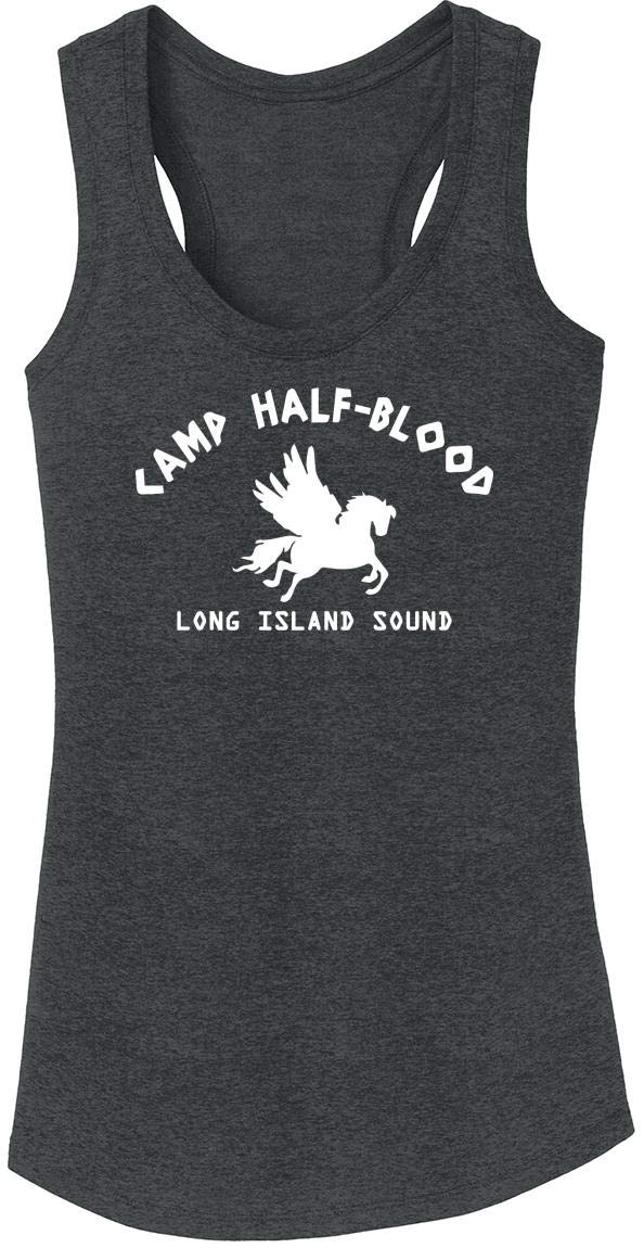Funny Camp Half-Blood T-Shirt for Women - Soft Tri-Blend Tank Top - Perfect for Summer, Cosplay & Casual Wear