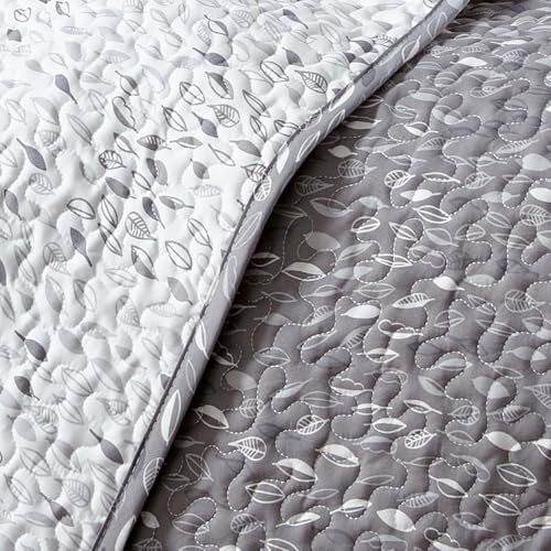 Botanical Leaves Grey