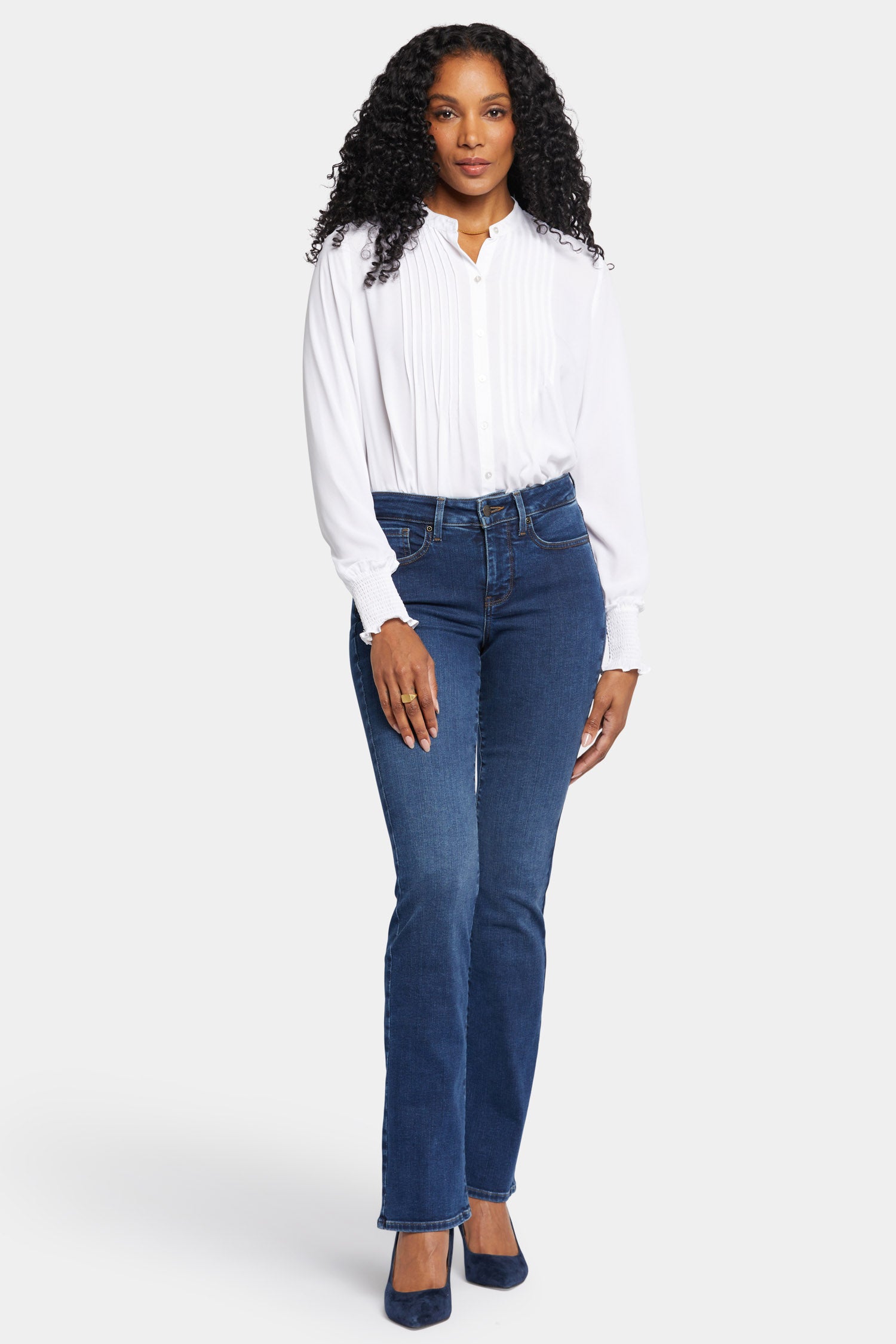 Barbara Bootcut Jeans for Women - Petite Fit in Cooper Wash | Comfortable Stretch Denim for Casual Wear & Everyday Outfits