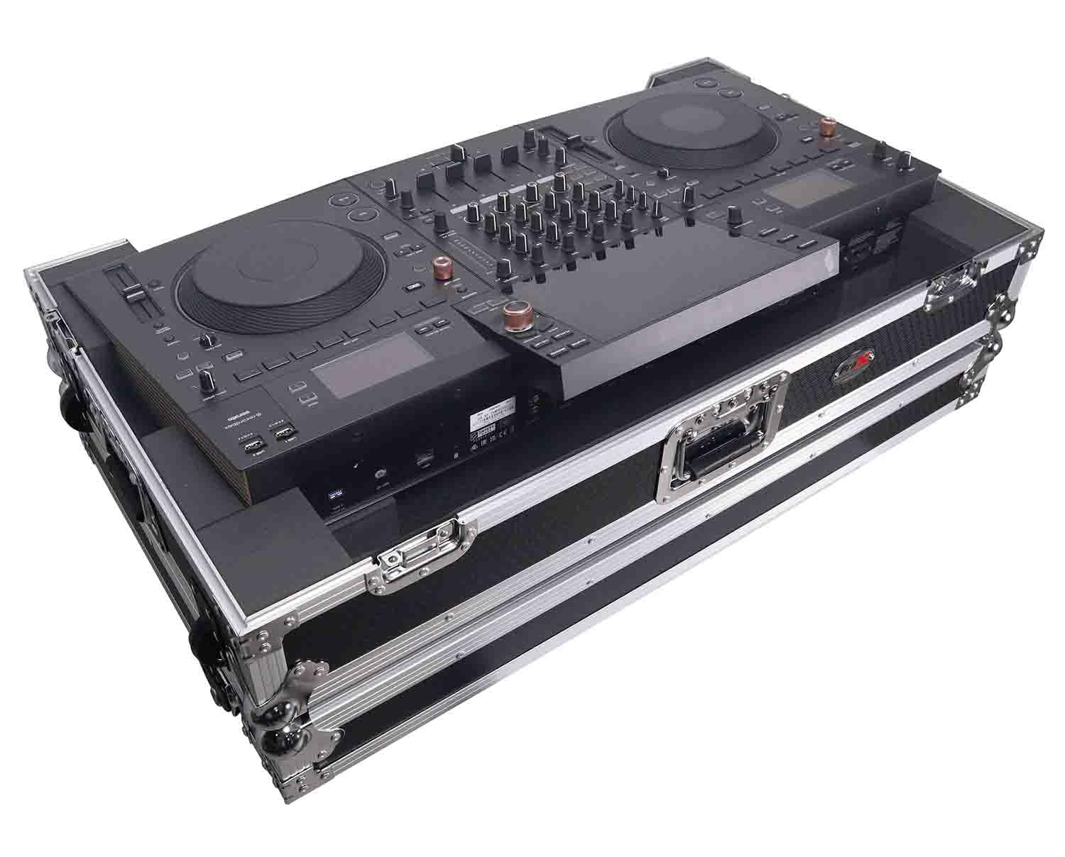 ProX XS-OPUSQUADW ATA Flight Case for Pioneer Opus Quad DJ Controller - Heavy Duty Road Case with 1U Rack Space & Wheels | Perfect for Touring DJs & Mobile Performances