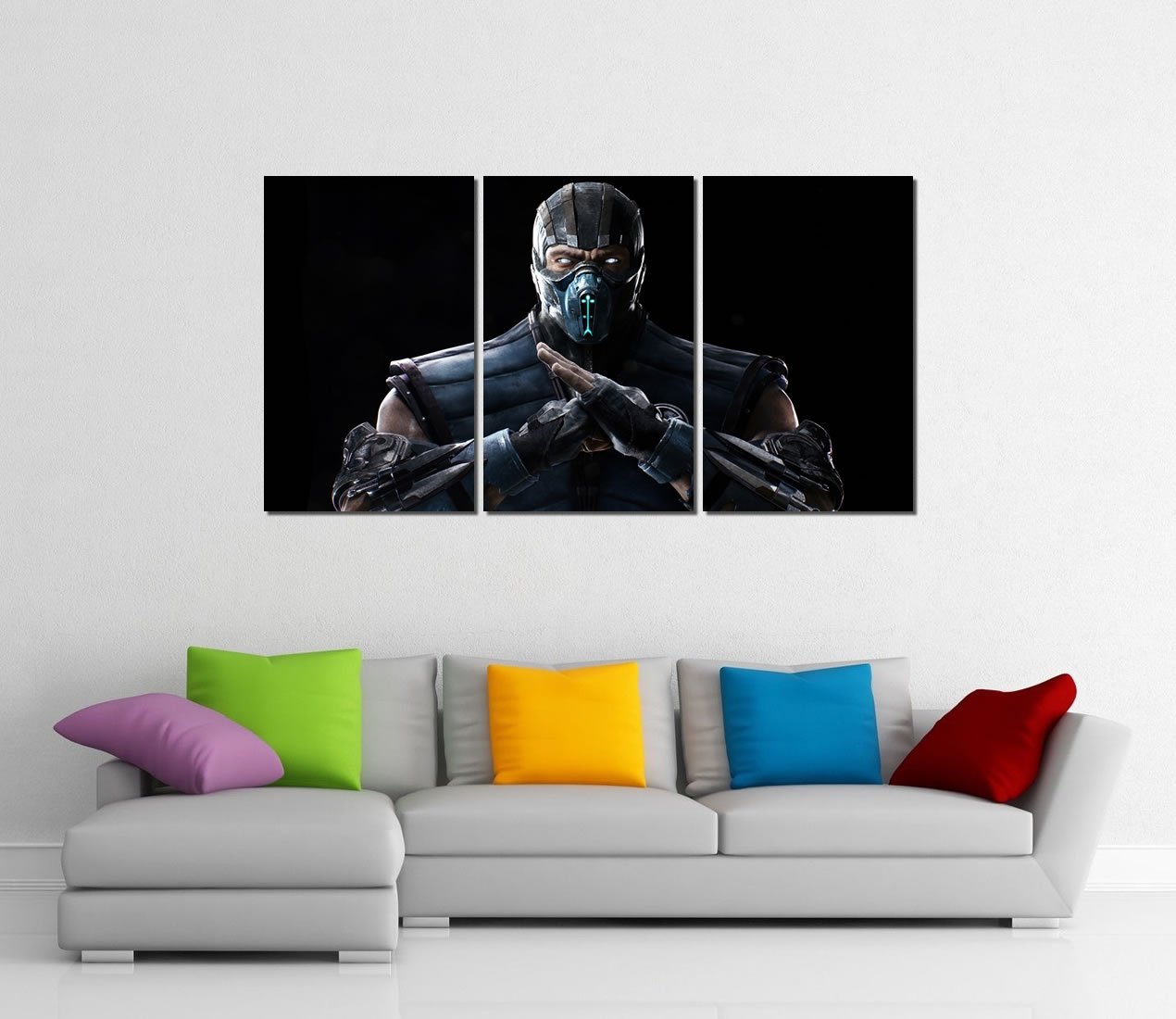 Mortal Kombat X Sub Zero Framed Canvas Art Print - 42