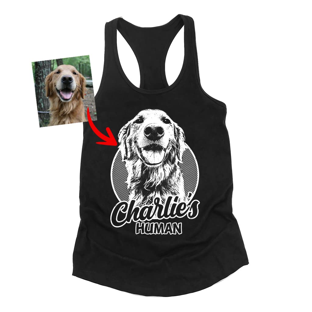 Custom Personalized Dog Tank Top for Men & Women - Pawarts Sleeveless Dog Dad Shirt | Perfect for Pet Lovers, Dog Walks & Summer Outfits