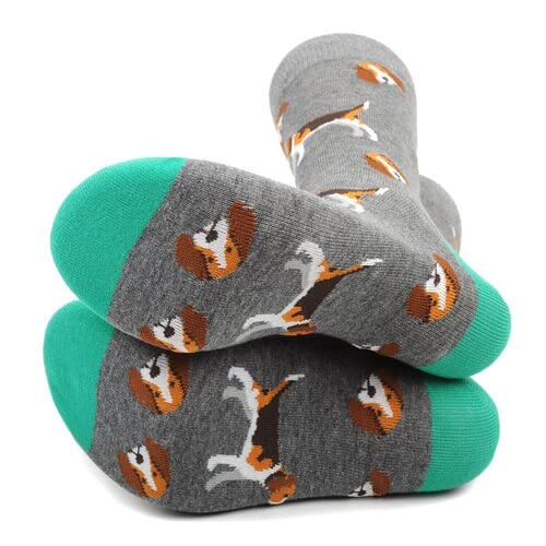Fun & Stylish Men's Novelty Socks - 6 Pack Assorted Designs for Casual Wear, Gifts & Everyday Comfort - Cotton Blend Crew Socks for Work, Gym & Home