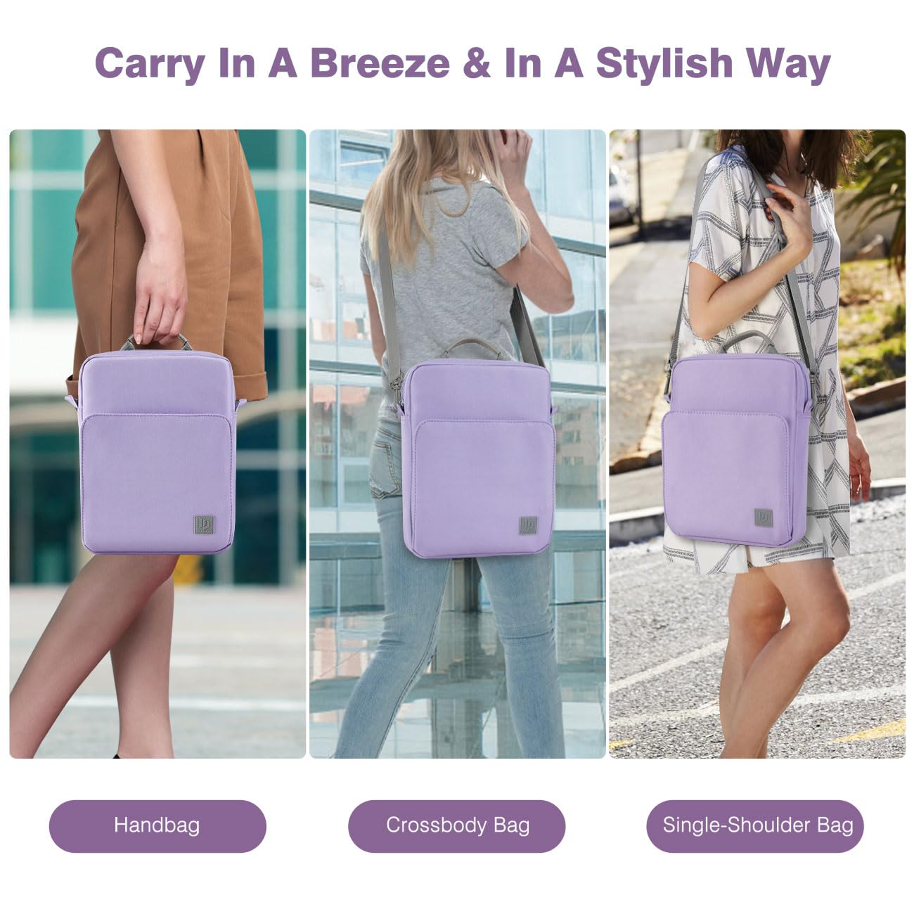 Premium 9-11 Inch Tablet Sleeve Case with Adjustable Shoulder Strap - Compatible with iPad 10th Gen 10.9