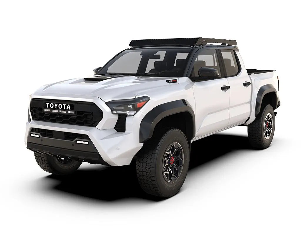 2024 Toyota Tacoma Double Cab Slimsport Roof Rack Kit by Front Runner Outfitters - Heavy Duty Aluminum Cargo Carrier for Camping & Off-Road Adventures