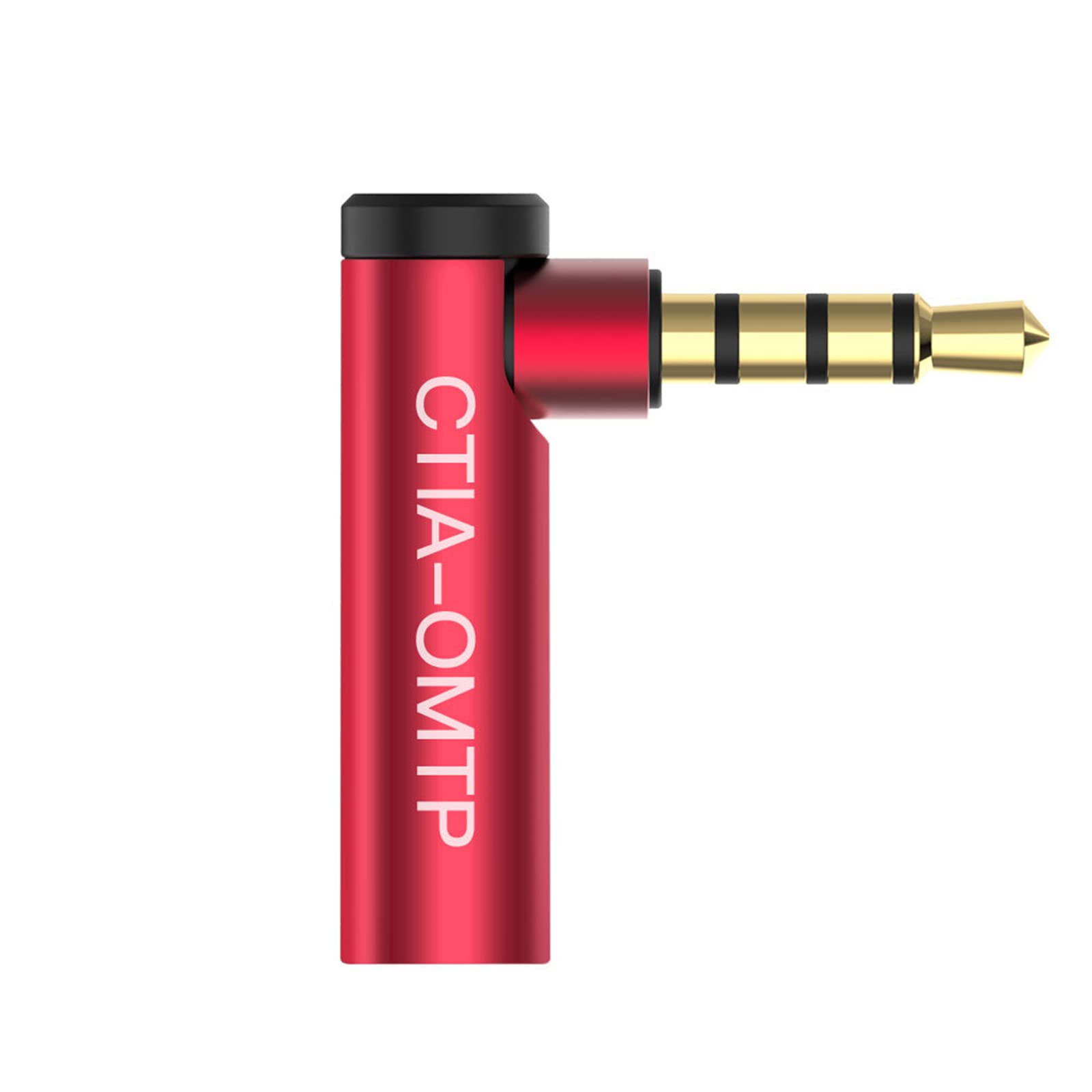 90 Degree 3.5mm Male to Female Audio Adapter - OMTP to CTIA Earphone Converter - Right Angle Headphone Adapter Connector - Female to Male AUX Adapter (2 Pack) - Perfect for Gaming Headsets, Smartphones & Audio Devices