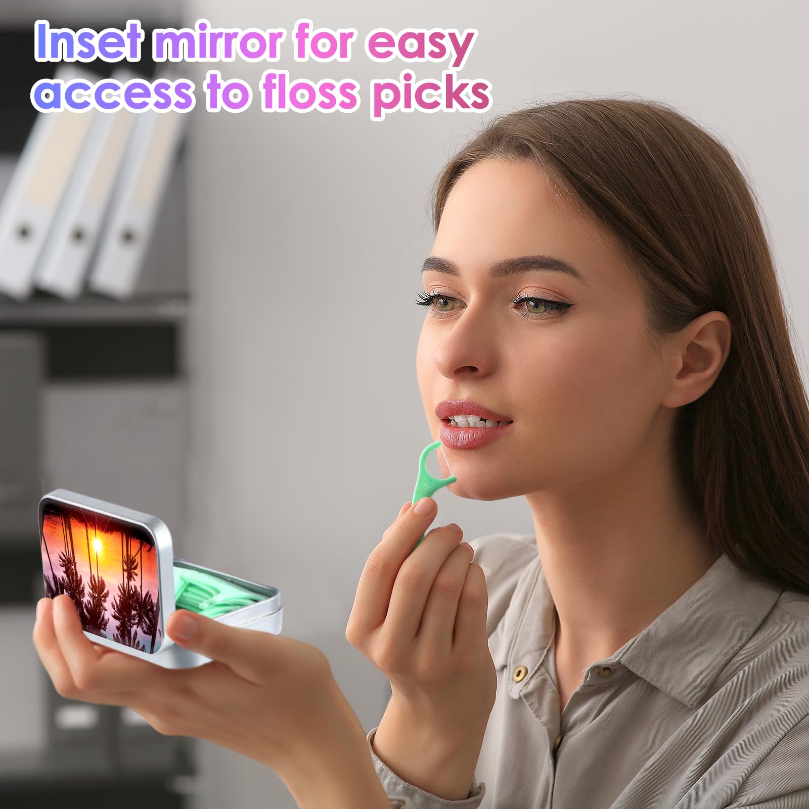 Portable Dental Floss Case with Dispenser - Compact Travel Floss Holder for Floss Picks of All Sizes | Perfect for Travel, Hotels, Restaurants & On-the-Go Oral Care