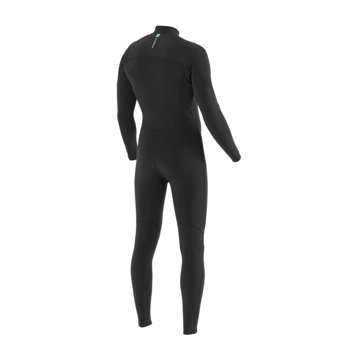 Vissla 7 Seas Men's 4/3mm Full Chest Zip Wetsuit - Black for Surfing, Diving & Water Sports