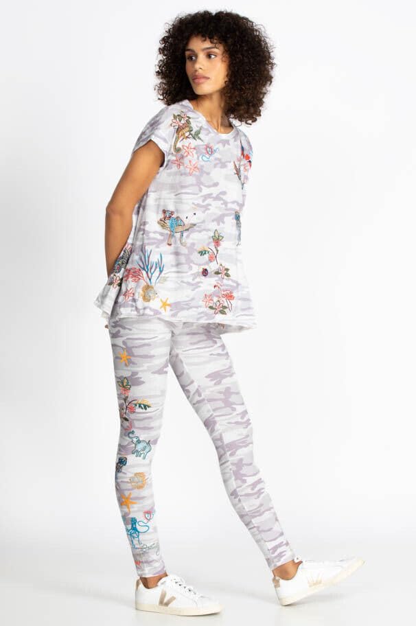 Johnny Was Women's Leggings - High Waisted Yoga Pants for Workout, Lounge & Everyday Wear - Soft Stretchy Comfort