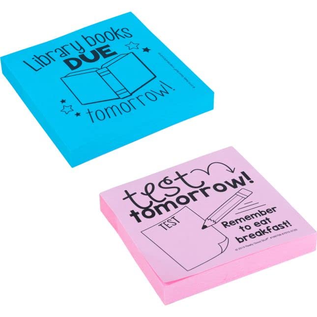 Really Good Stuff School-to-Home Sticky Note Reminders 6 Pack (600 Pages) - Perfect for Parent-Teacher Communication & Classroom Organization