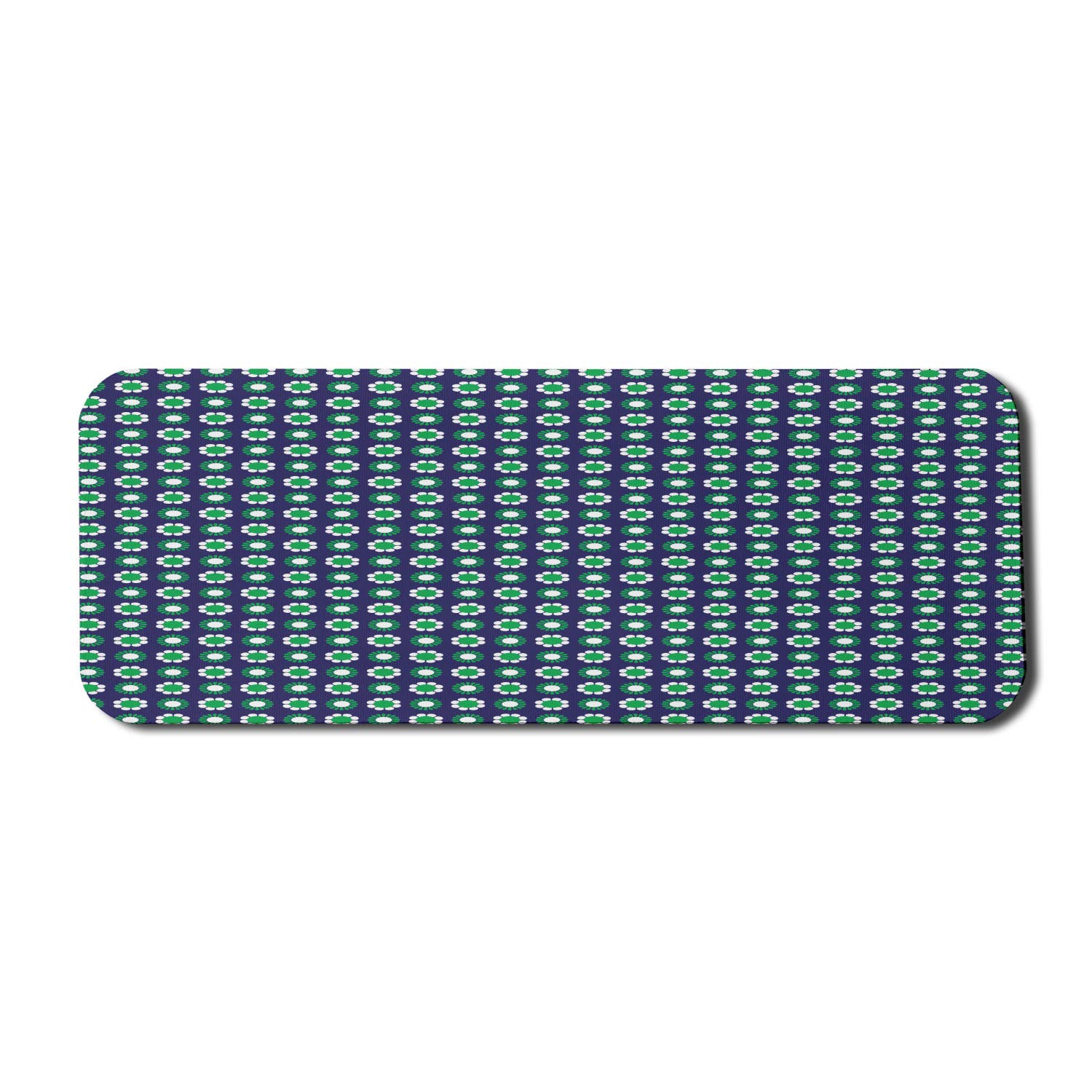 Ambesonne Navy Blue Floral Computer Mouse Pad - Large 31