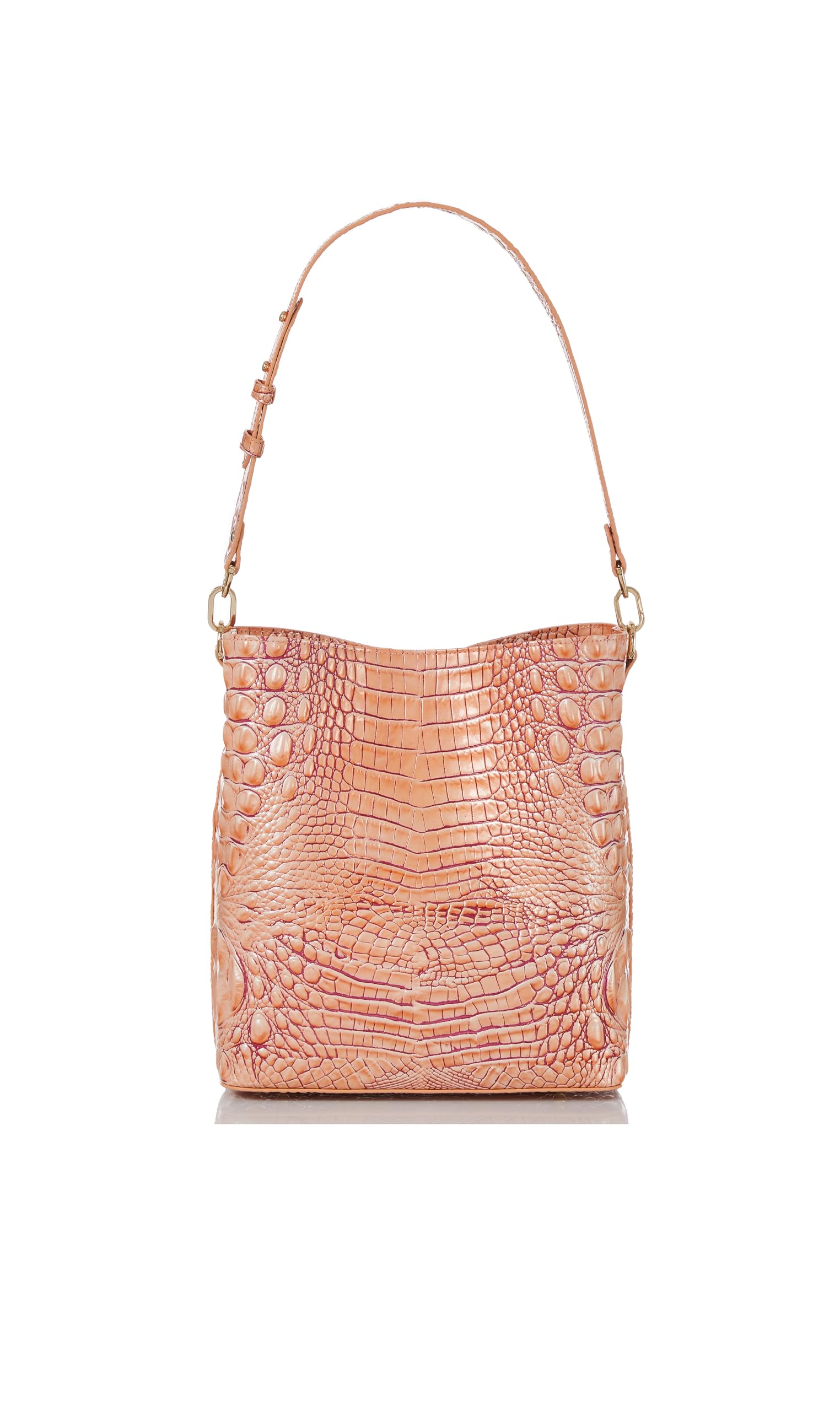 BRAHMIN Celina Crossbody Bag in Apricot Rose | Melbourne Collection | Vegan Leather Handbag for Women | Perfect for Work, Travel & Everyday Use