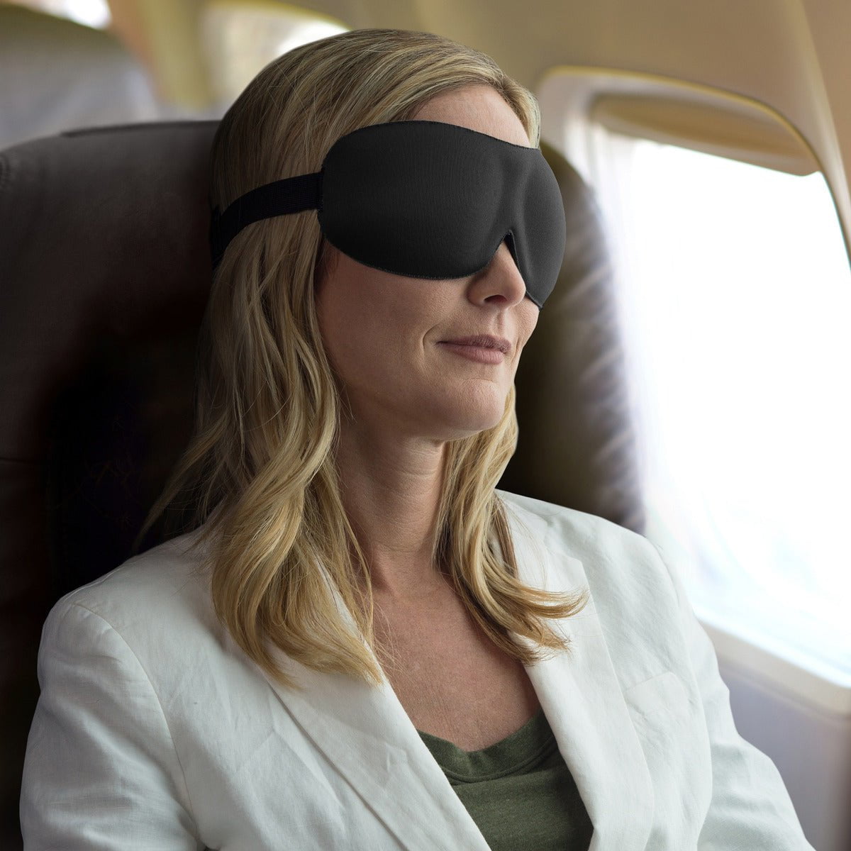 Travelon Sleep Mask for Travel & Relaxation - Soft Comfortable Eye Mask for Airplane, Nap, Meditation & Stress Relief