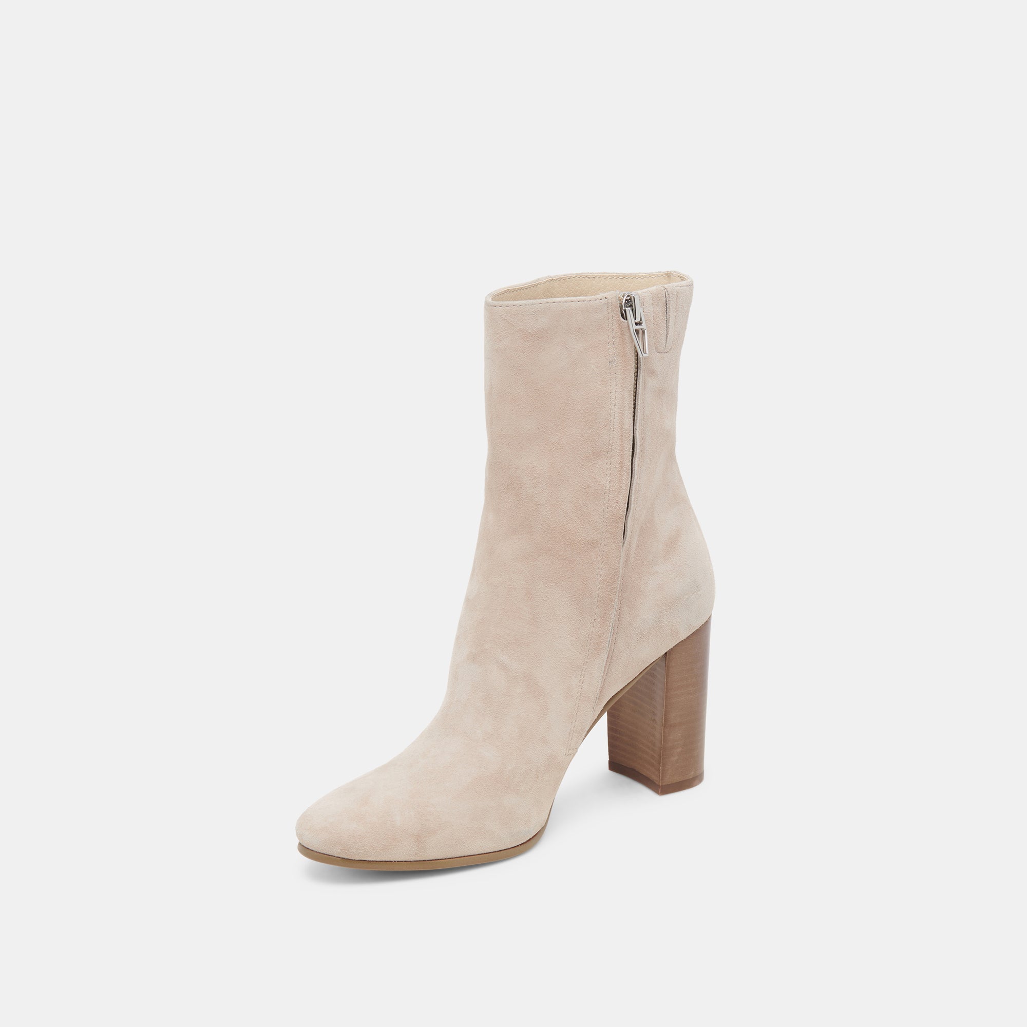 Suzy Taupe Suede Booties for Women - Comfortable & Stylish Ankle Boots for Fall & Winter Fashion, Office, and Casual Outings