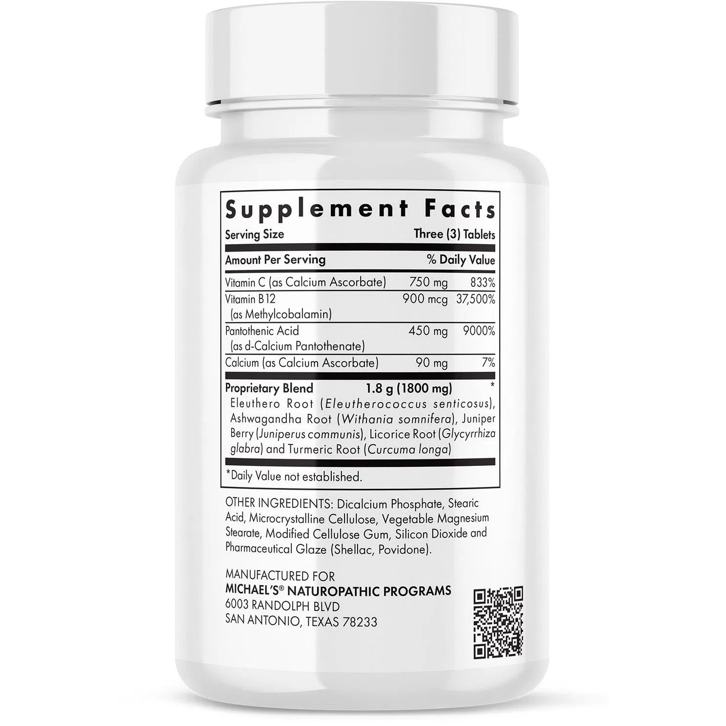 Michael's Health Stress Adrenal Support Supplement - Natural Adrenal Fatigue Relief & Cortisol Balance for Energy & Stress Management - Ideal for Busy Professionals & Students