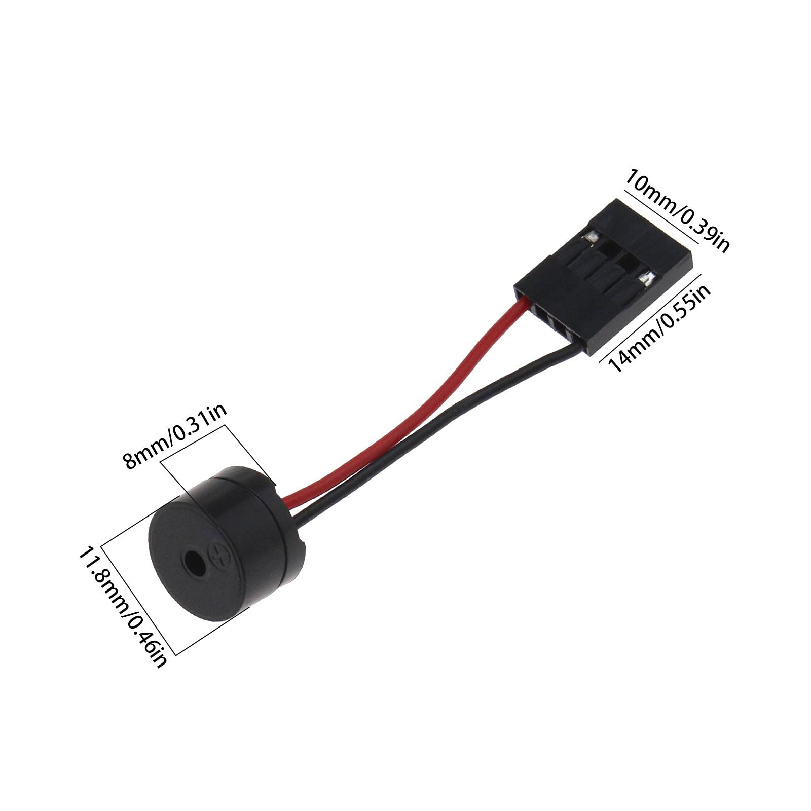 20x Beep Code Internal Speaker Buzzer 4-Pin PC Motherboard Connector Plug - Desktop Computer Diagnostic Tool for Troubleshooting Startup Errors & Hardware Issues
