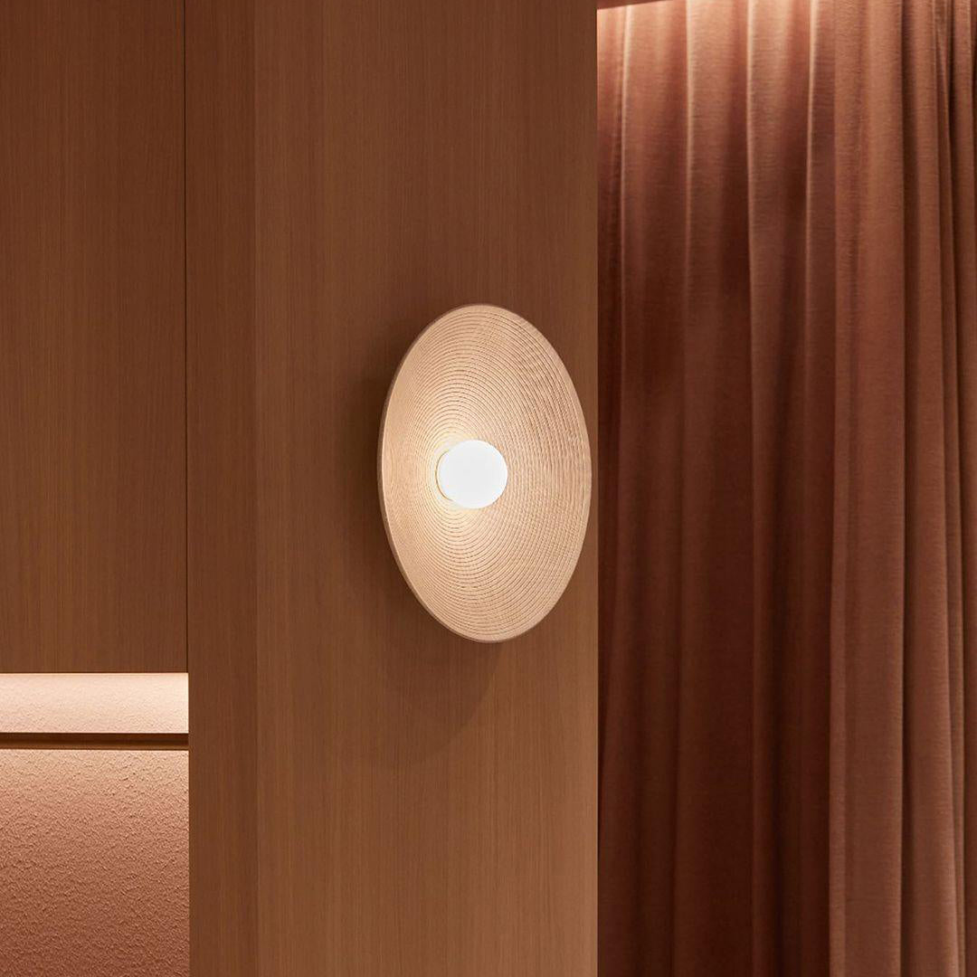 Modern Contour Wooden Wall Sconce - Handcrafted Wooden Light Fixture for Bedroom, Living Room & Hallway Decor - Rustic Home Lighting Solution