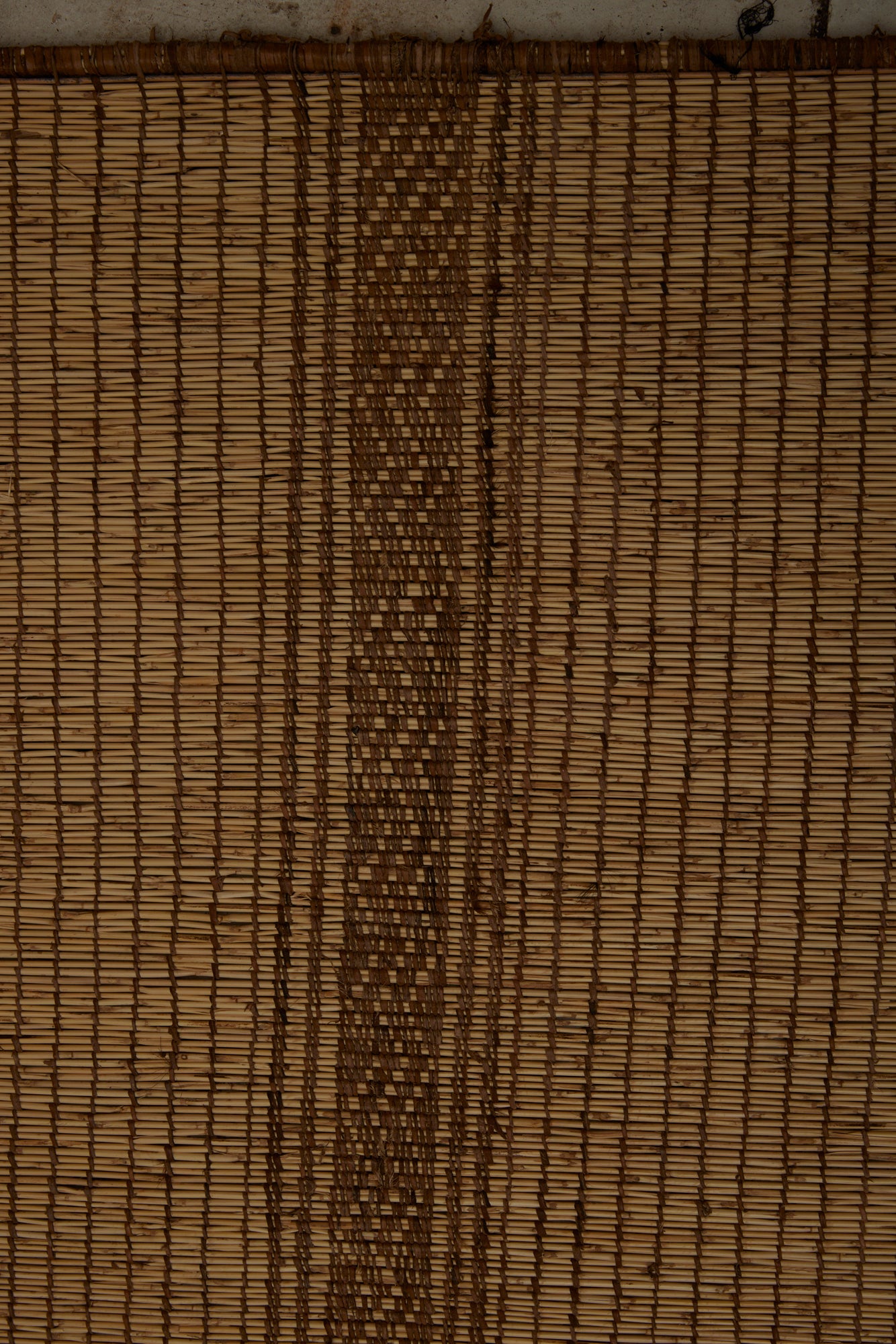 Large Light Colored Tuareg Rug with Geometric Diamond Pattern (8'7