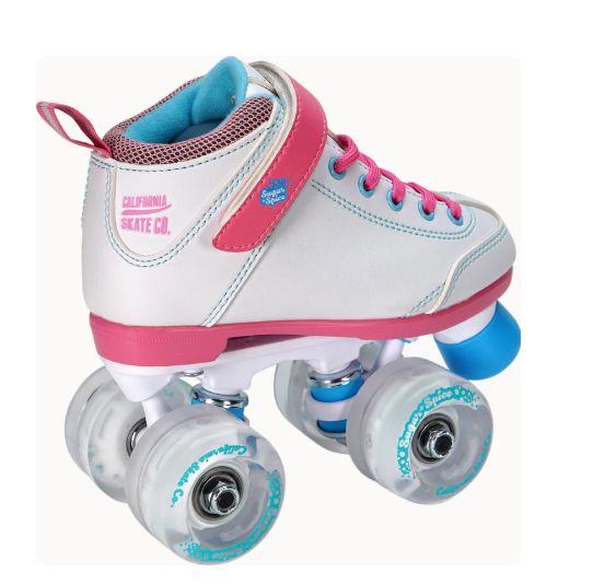 Sure Grip Sugar and Spice Youth Roller Skates - Adjustable Quad Roller Skates for Girls & Teens - Perfect for Indoor & Outdoor Skating, Rink, Park, and Roller Derby Fun