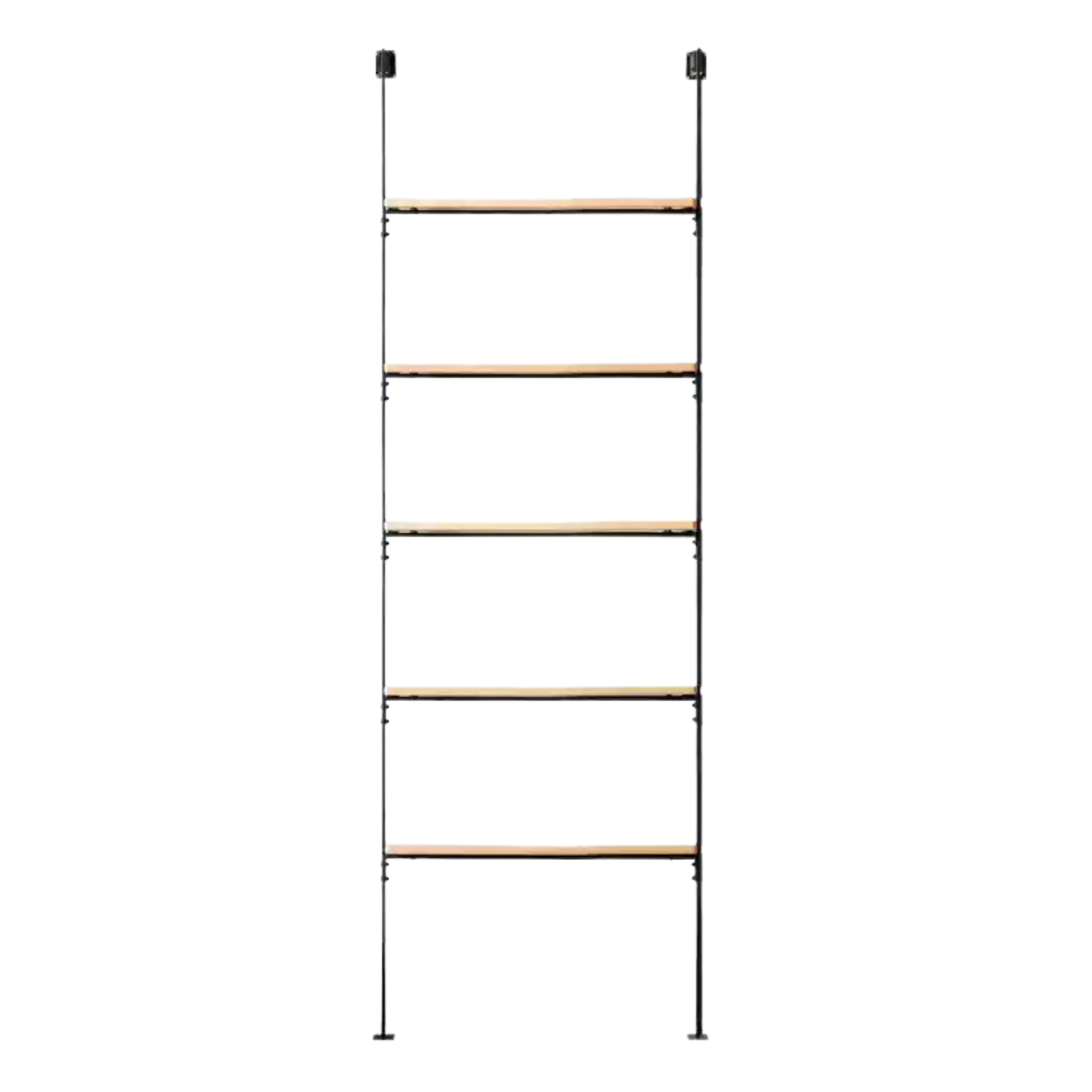 Solid Oak Wood Industrial Style Multi-Tier Storage Shelf - Perfect for Home Office, Garage & Living Room Organization