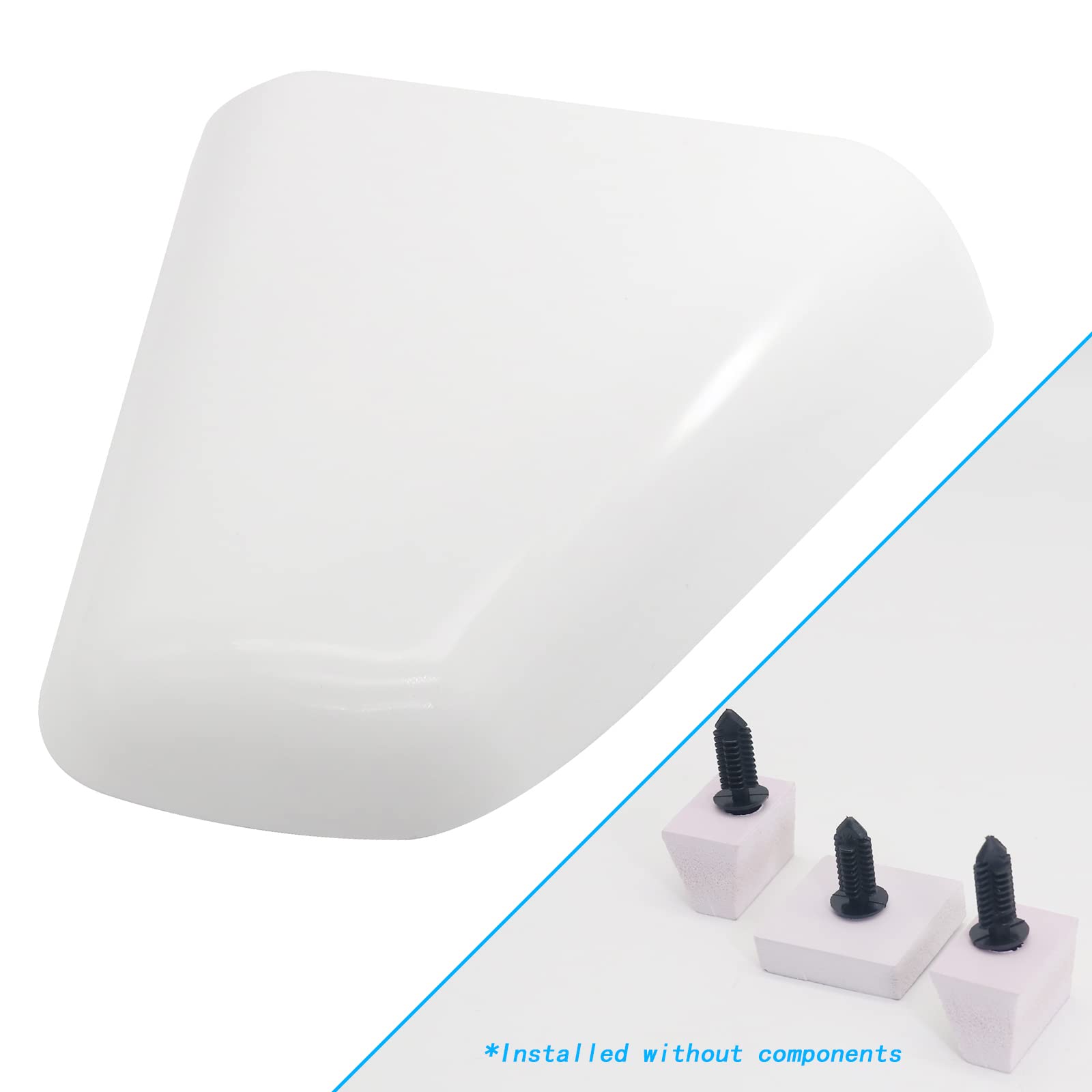 SEA RAY 688721 Ventilation Cover Hull Clam Shell Side Vent 5-11/16 X 5 - White ABS Boat Cover with Studs - Perfect for SEA RAY Boats Marine Ventilation & Airflow System
