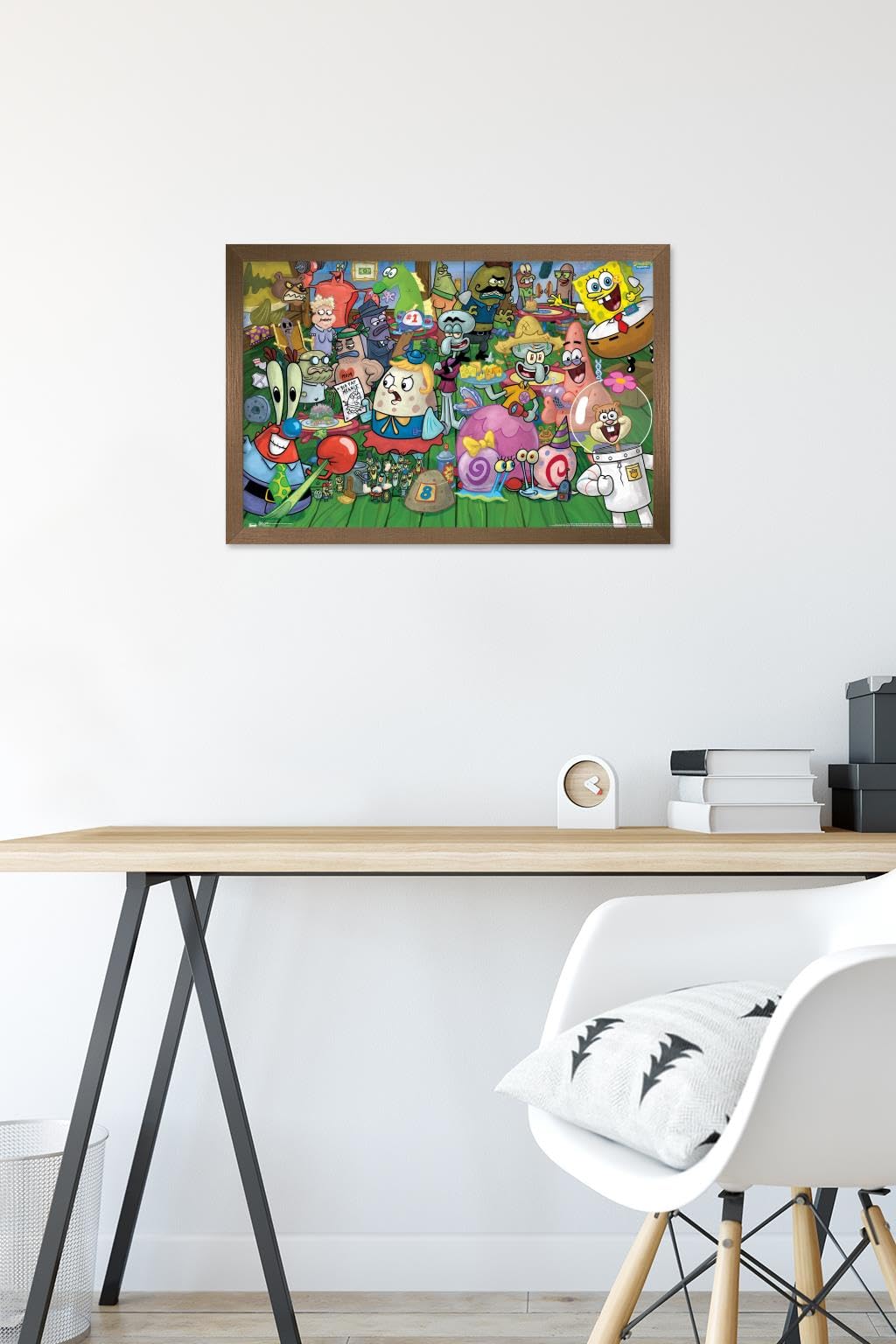 Nickelodeon SpongeBob SquarePants Bronze Framed Wall Poster 14.725