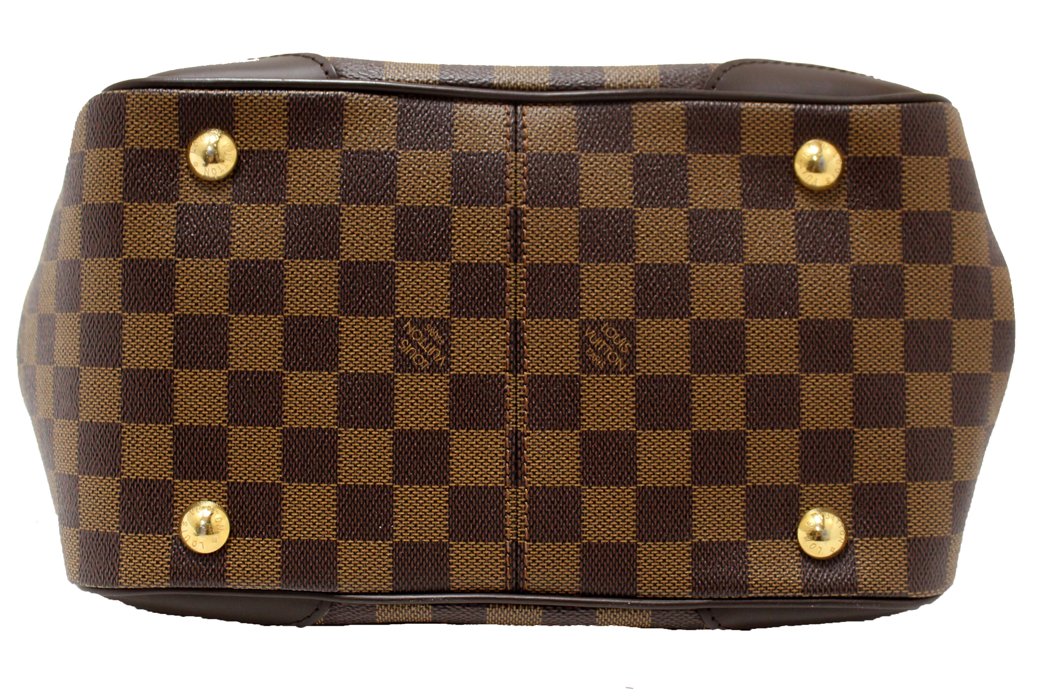 Authentic Louis Vuitton Damier Ebene Verona PM Handbag - Luxury Crossbody Purse for Women, Designer Shoulder Bag with Leather Trim | Perfect for Work, Travel & Everyday Use