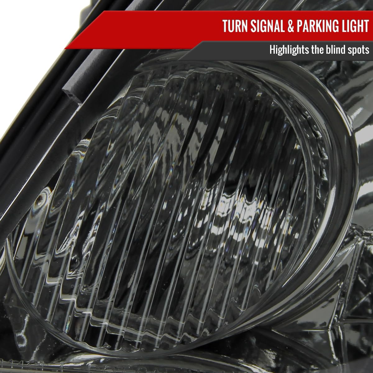 2006-2013 Car LED Strip Smoke Lens Tinted Headlights Pair - Upgrade Your Vehicle's Style & Visibility for Night Driving