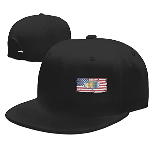 Nordic Ski American Flag Skiing