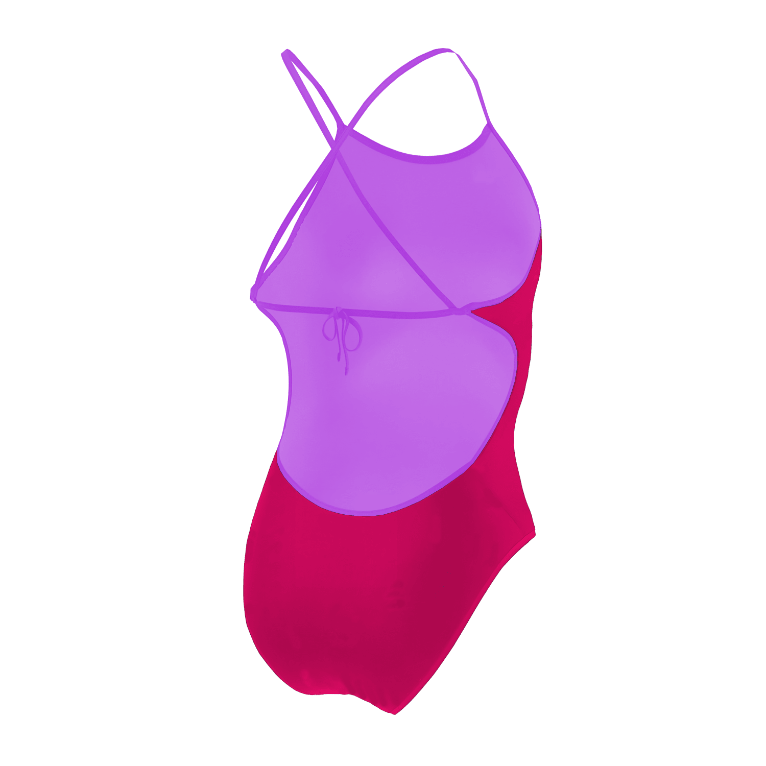 Jowe Women's Tie Back Swimsuit - Stylish One Piece Bathing Suit for Swimming, Beach & Pool - Medium Size with Paddle Print Design
