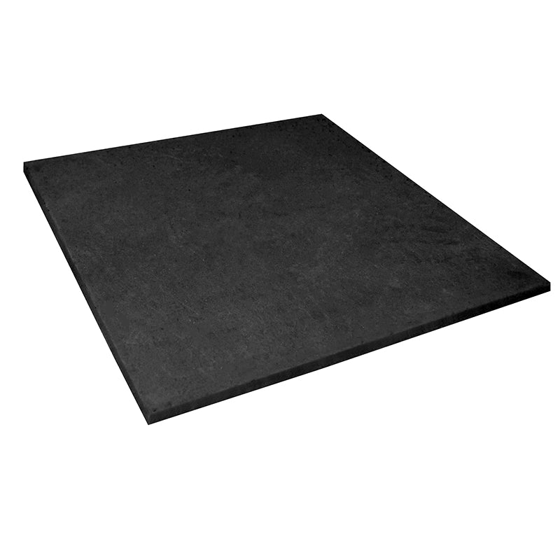 Premium Black Rubber Flooring Tile - 1m x 1m x 15mm - Durable Gym, Garage & Playroom Flooring Solution