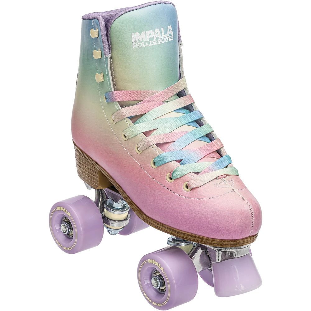 Impala Rollerskates for Women - Pastel Fade Quad Skates with Light-Up Wheels | Outdoor & Indoor Roller Skating for Beginners & Pros | Perfect for Rinks, Parks & Roller Discos