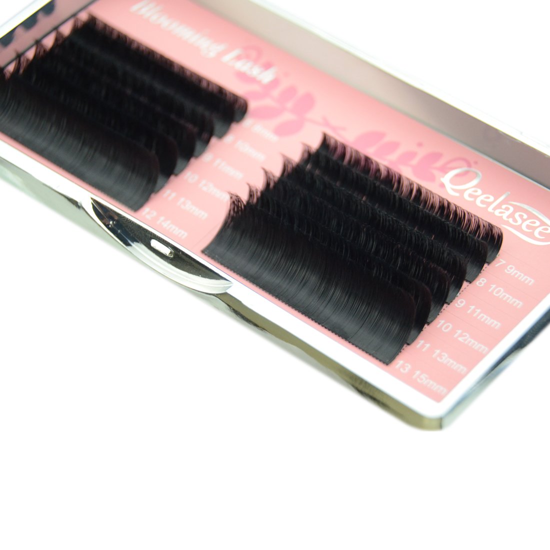 Premium Faux Mink Eyelash Extensions - 0.07 C Curl Mixed Length Lashes in Tray for DIY Volume Blooming & 1-Second Fanning - Perfect for Salon Professionals & Home Lash Artists (Great for Weddings, Parties & Special Occasions)