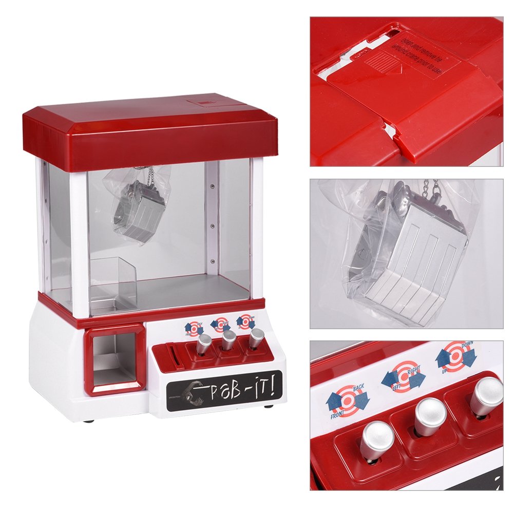 Mini Dolls Claw Machine Toy - Electronic Arcade Game with Music & Lights for Kids - Fun Birthday Gift & Party Entertainment for Children