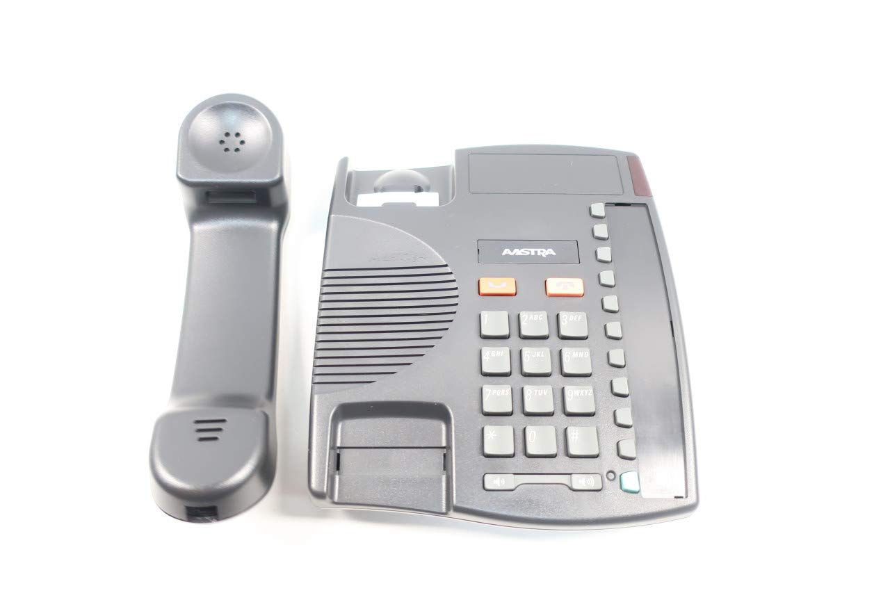 AASTRA 9110 Analog Desk Telephone - Charcoal Black Corded Landline Phone for Home & Office Use