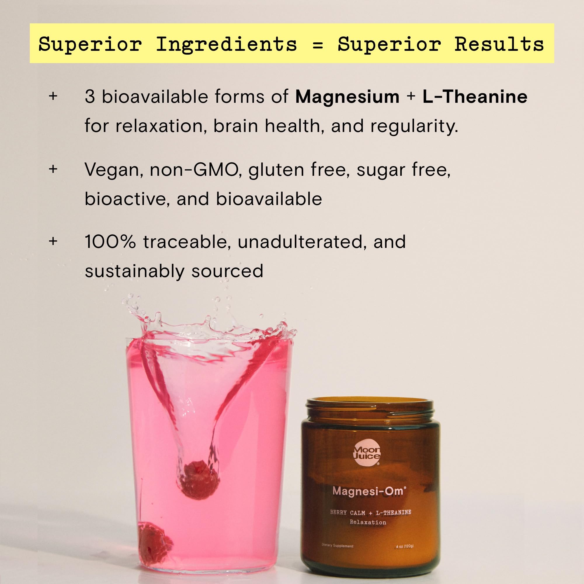 Moon Juice SuperYou Adaptogen Supplement & Magnesi-Om Magnesium Powder - Natural Stress Relief for Calm & Relaxation | AM/PM Wellness Ritual for Better Sleep & Anxiety Relief - Perfect for Busy Professionals & Yoga Practitioners